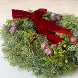 Evergreen Red Wreath