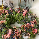 Pink Berry Wreath